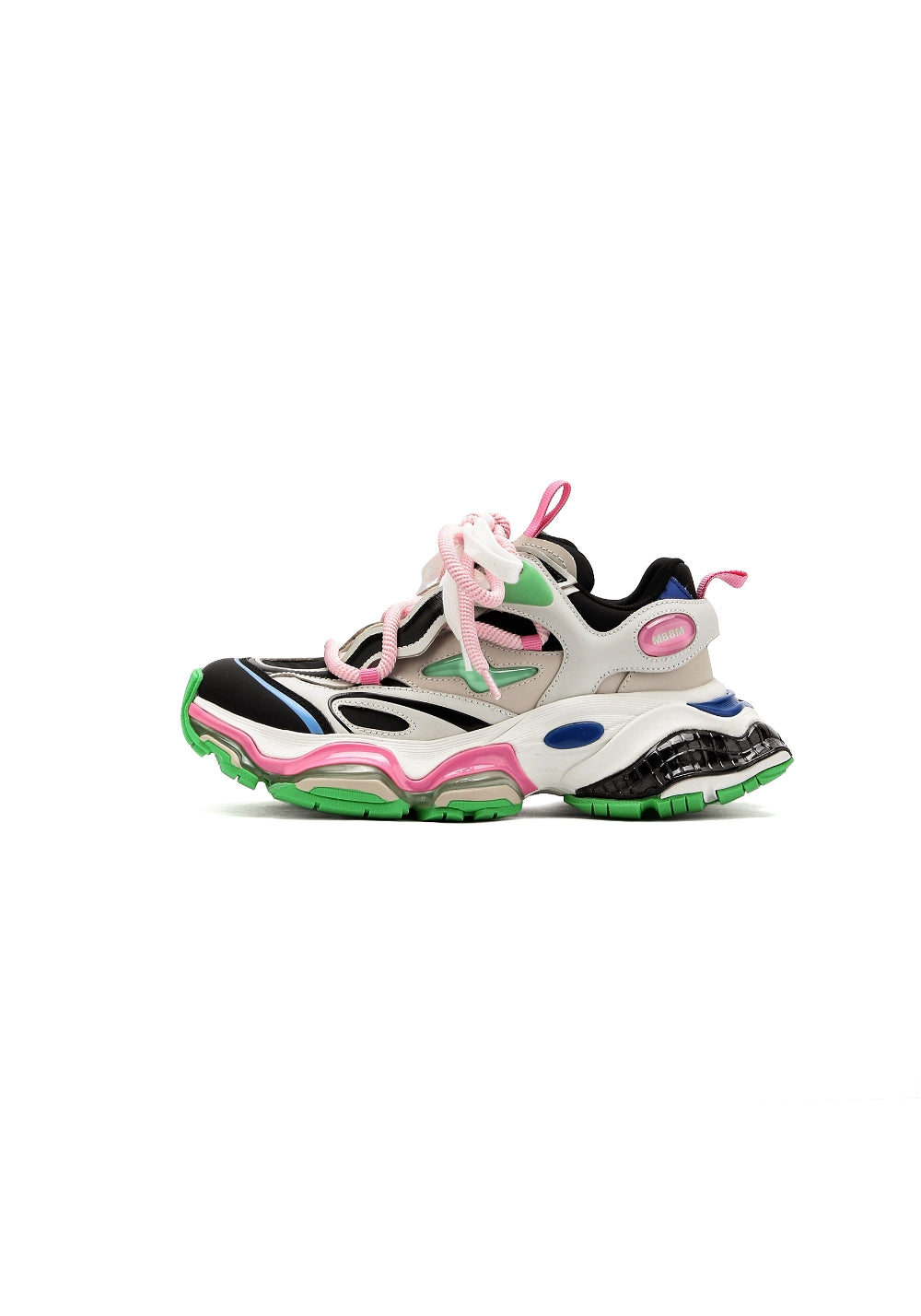 M88M丨Haoyue Streetwear Sneakers - Black-Green Contrast - PSYLOS 1, M88M丨Haoyue Streetwear Sneakers - Black-Green Contrast, Chunky Sneakers, M88M, PSYLOS 1